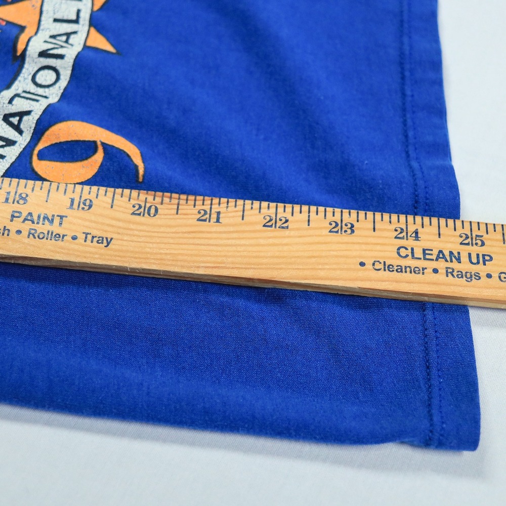Vintage Logo 7 Chicago Cubs T Shirt Mens Small Blue 1989 NL East Champions MLB - Picture 9 of 11